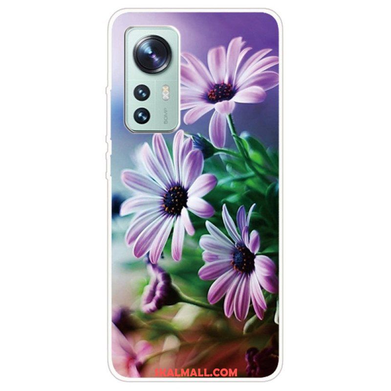Mobilskal Xiaomi 12 / 12X Realistiska Blommor