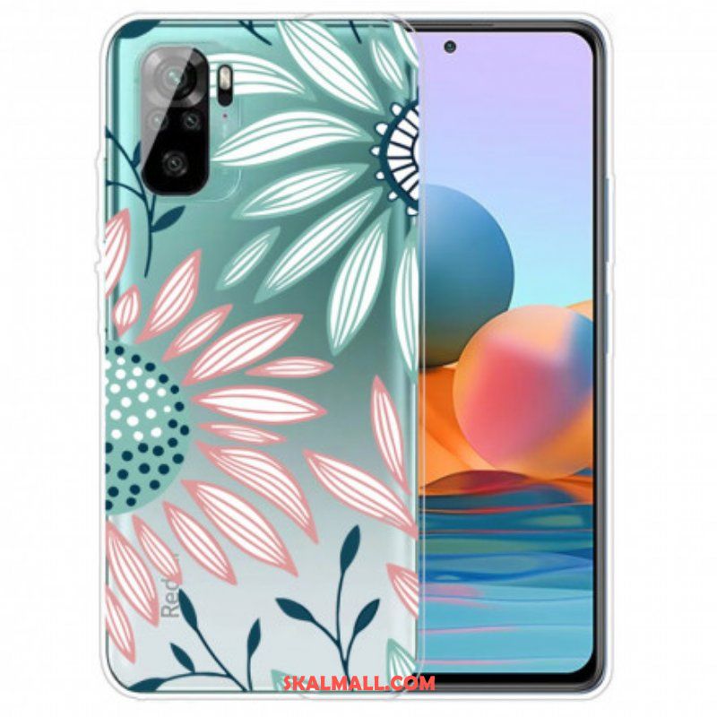 Mobilskal Xiaomi Redmi Note 10 / 10S Transparent En Blomma