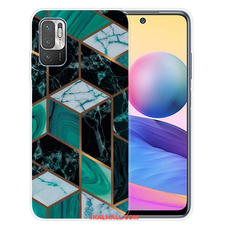 Mobilskal Xiaomi Redmi Note 10 5G Geometrisk Marmor