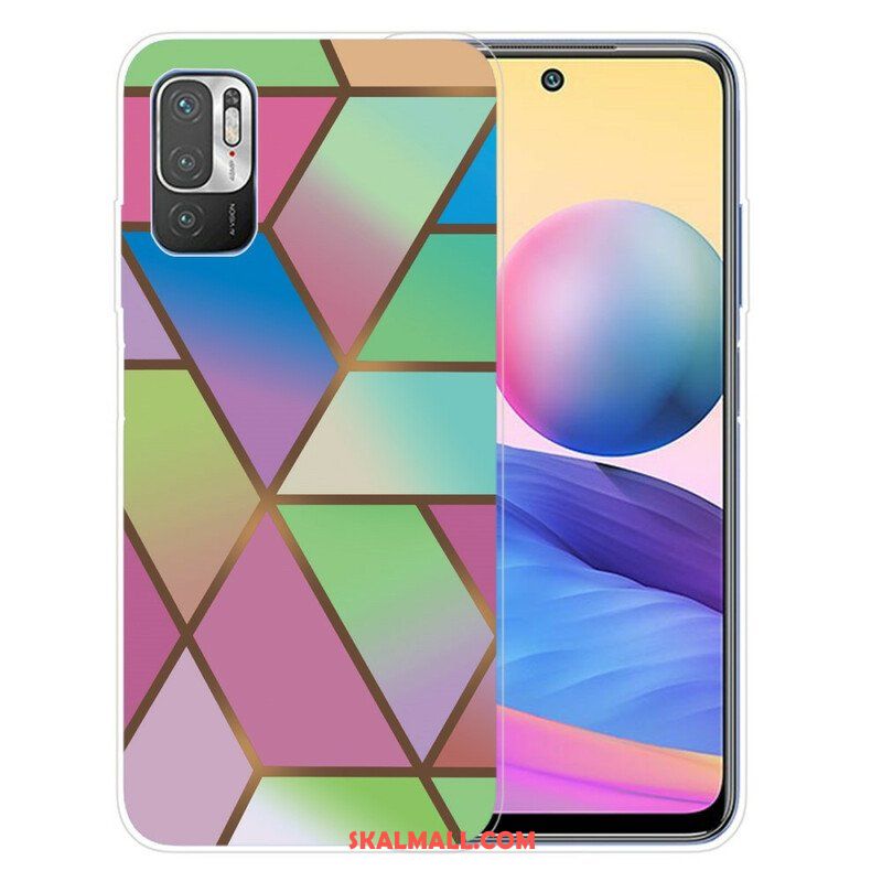 Mobilskal Xiaomi Redmi Note 10 5G Geometrisk Marmor