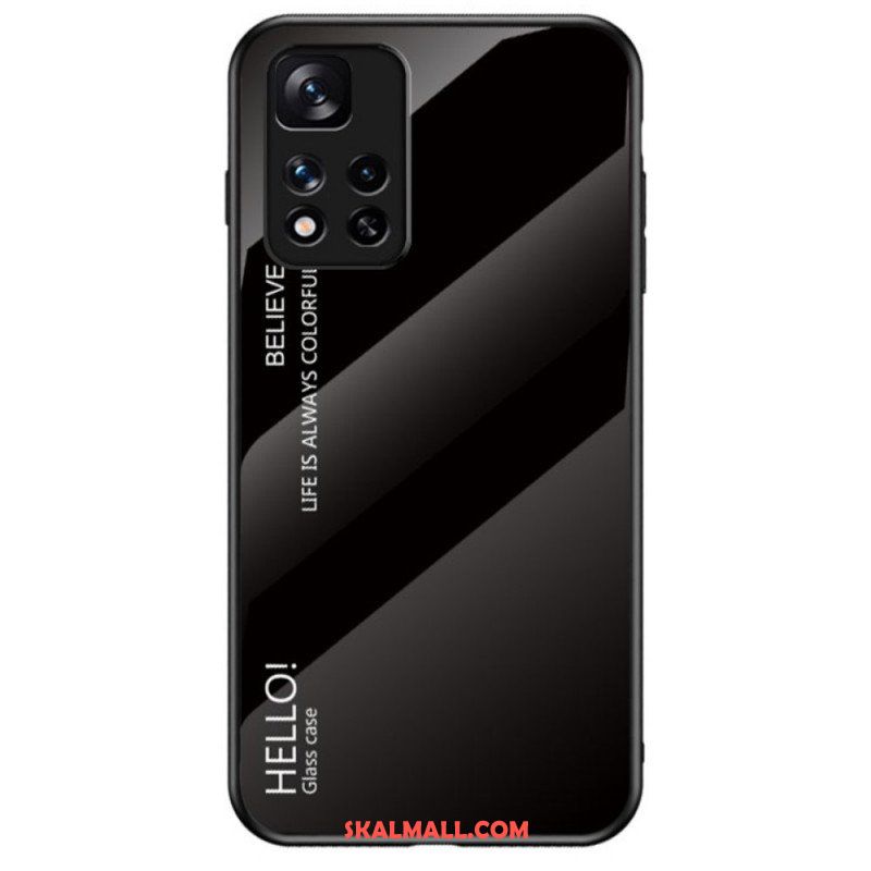 Mobilskal Xiaomi Redmi Note 11 Pro Plus 5G Härdat Glas Hej