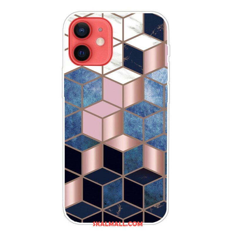 Mobilskal iPhone 13 Mini Nedgång Geometrisk Marmor