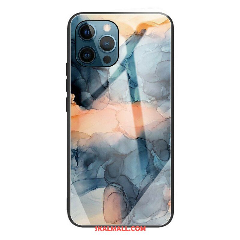 Mobilskal iPhone 13 Pro Marmor Härdat Glas