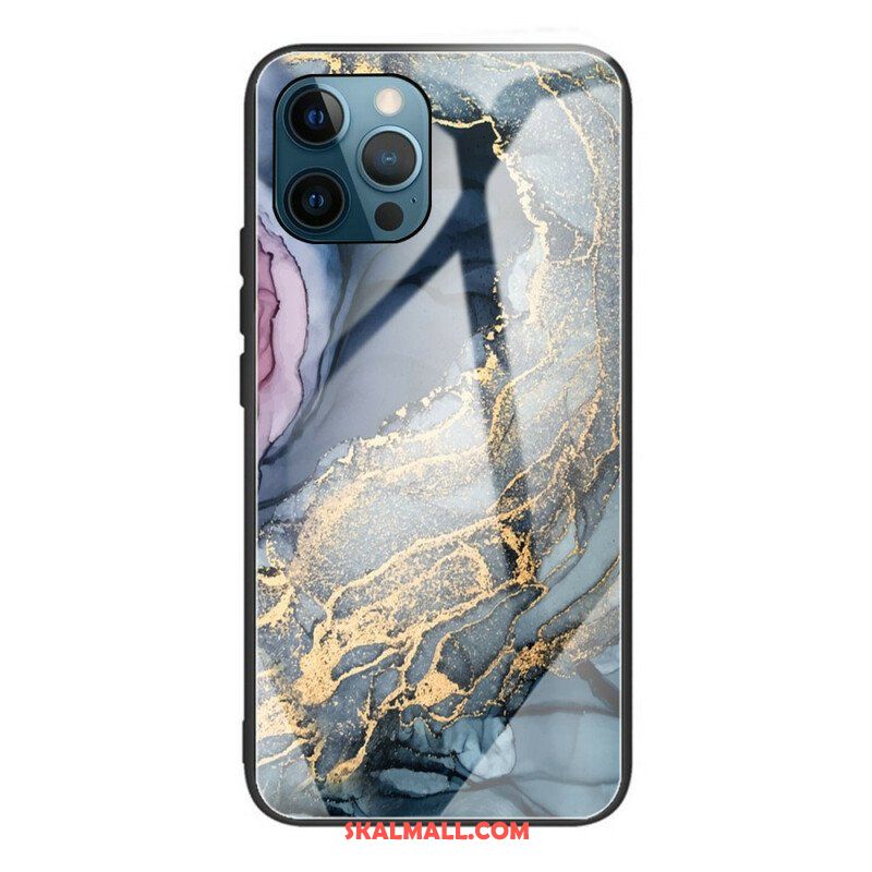 Mobilskal iPhone 13 Pro Marmor Härdat Glas