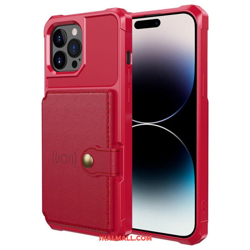 Mobilskal iPhone 14 Pro Max Integrerad Korthållare