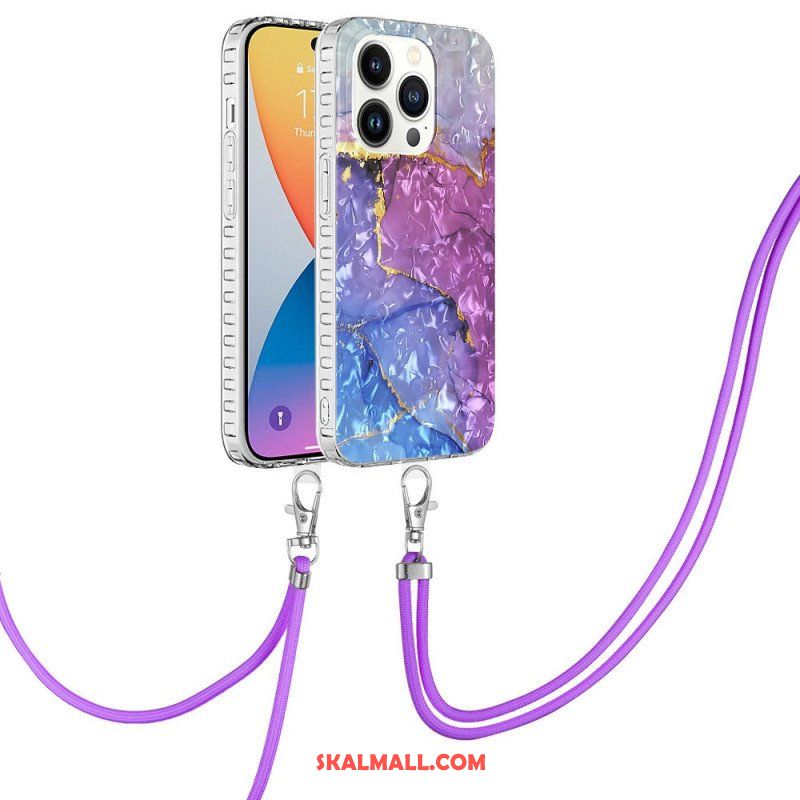 Mobilskal iPhone 14 Pro Med Snodd Dragsko Stil