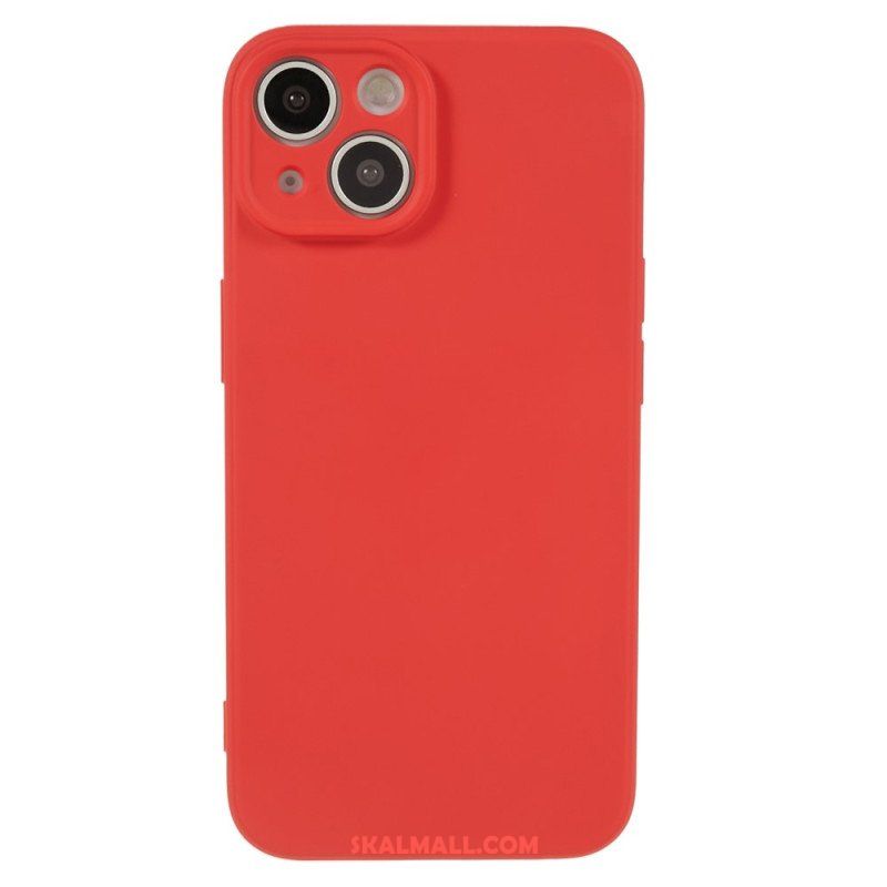Mobilskal iPhone 15 Plus Pastellsilikon Och Mikrofiber