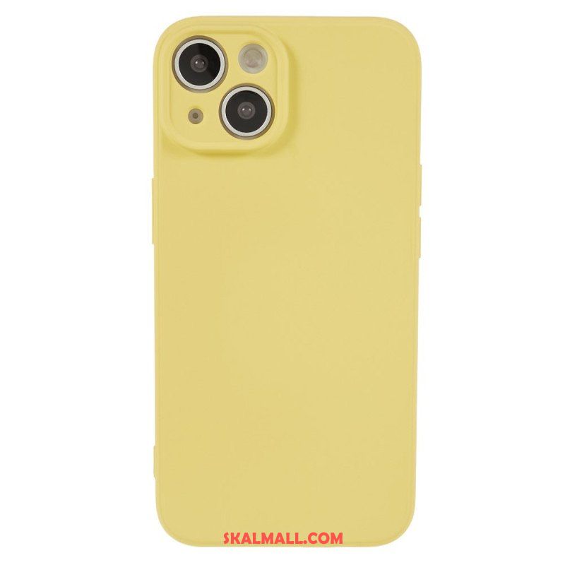 Mobilskal iPhone 15 Plus Pastellsilikon Och Mikrofiber