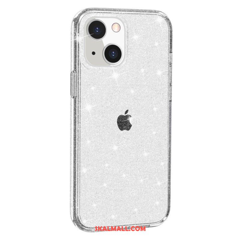 Mobilskal iPhone 15 Plus Transparent Glitter