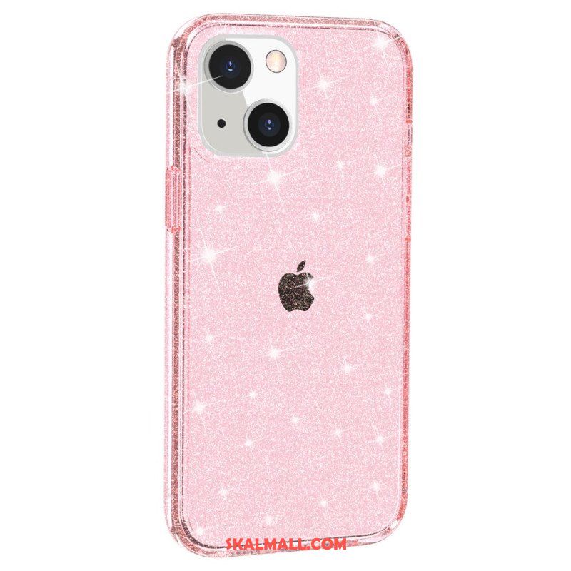 Mobilskal iPhone 15 Plus Transparent Glitter