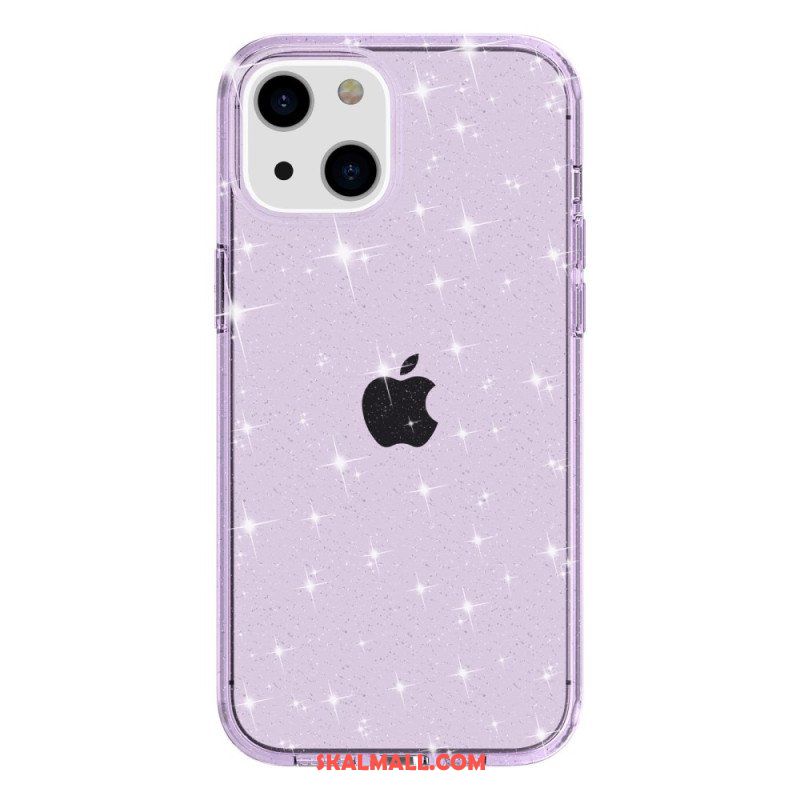 Mobilskal iPhone 15 Plus Transparent Glitter