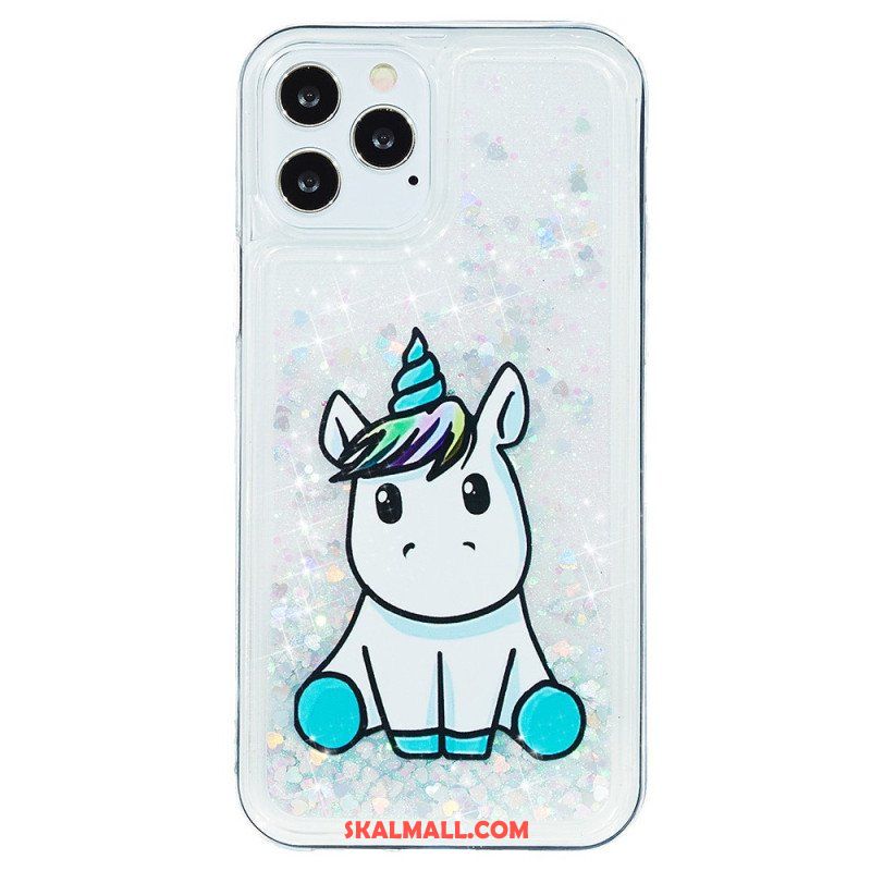 Mobilskal iPhone 15 Pro Max Unicorn Glitter