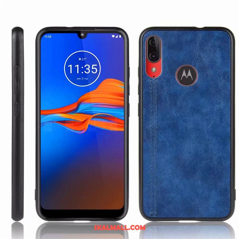 Moto E6 Plus Skal Blå Fallskydd All Inclusive Enkel Mobil Telefon Fodral Rabatt