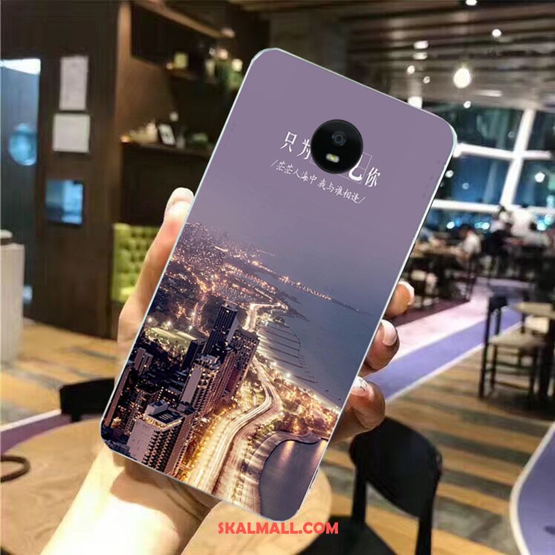 Moto G5s Skal Blå Mobil Telefon Målade Mjuk Billiga