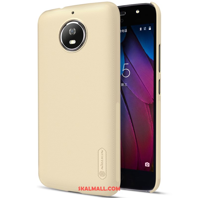 Moto G5s Skal Nubuck Guld Vit Mobil Telefon Fallskydd Billigt