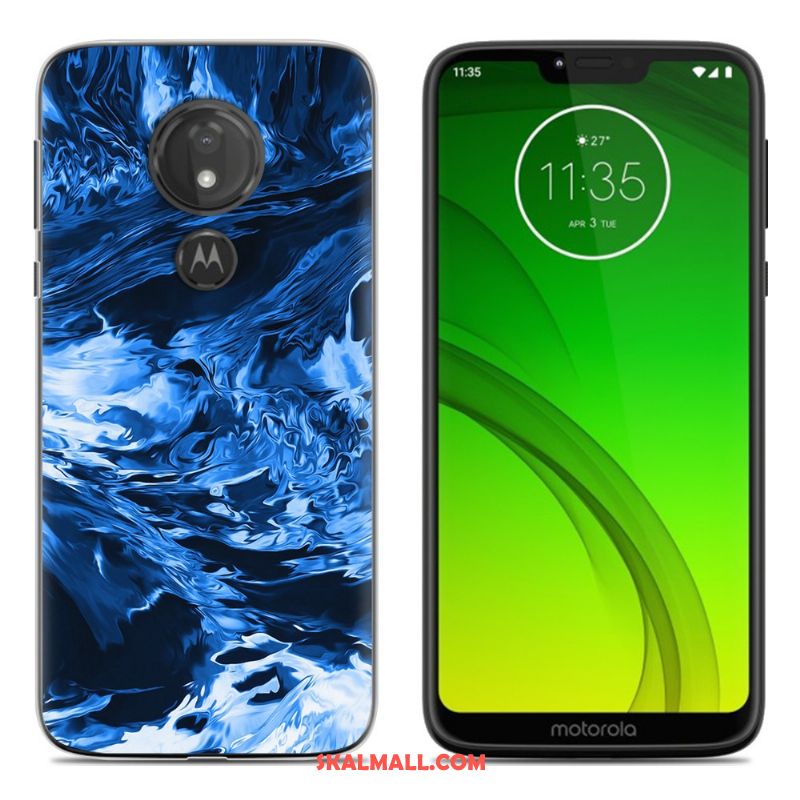 Moto G7 Play Skal Fallskydd Grön All Inclusive Mobil Telefon Målade Billigt