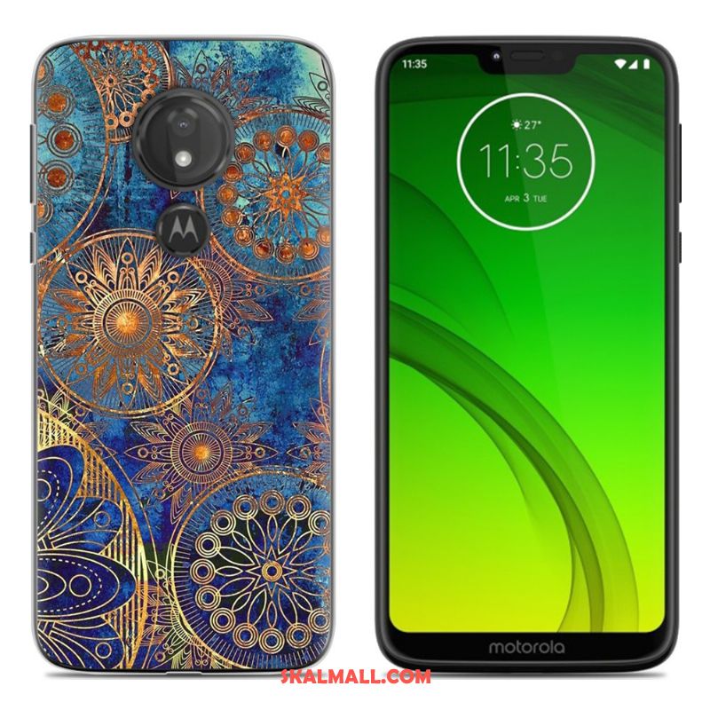 Moto G7 Play Skal Fallskydd Grön All Inclusive Mobil Telefon Målade Billigt