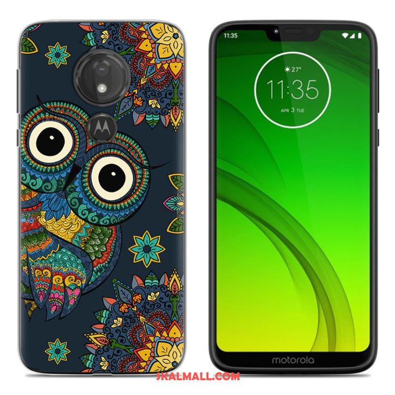 Moto G7 Play Skal Fallskydd Grön All Inclusive Mobil Telefon Målade Billigt