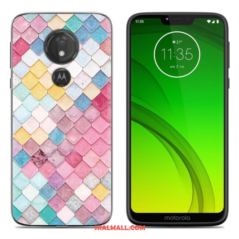 Moto G7 Play Skal Fallskydd Grön All Inclusive Mobil Telefon Målade Billigt