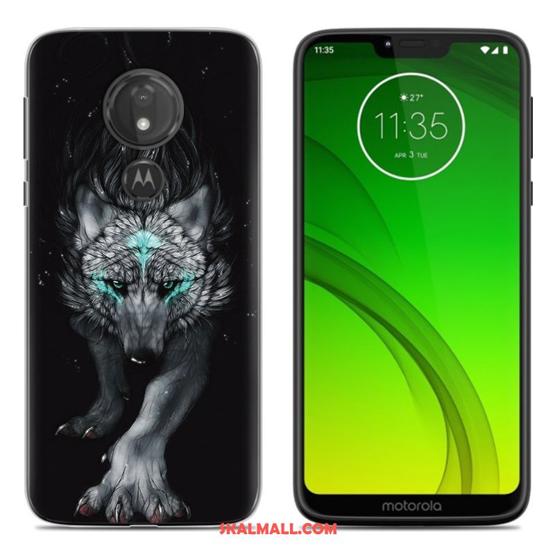 Moto G7 Play Skal Fallskydd Grön All Inclusive Mobil Telefon Målade Billigt