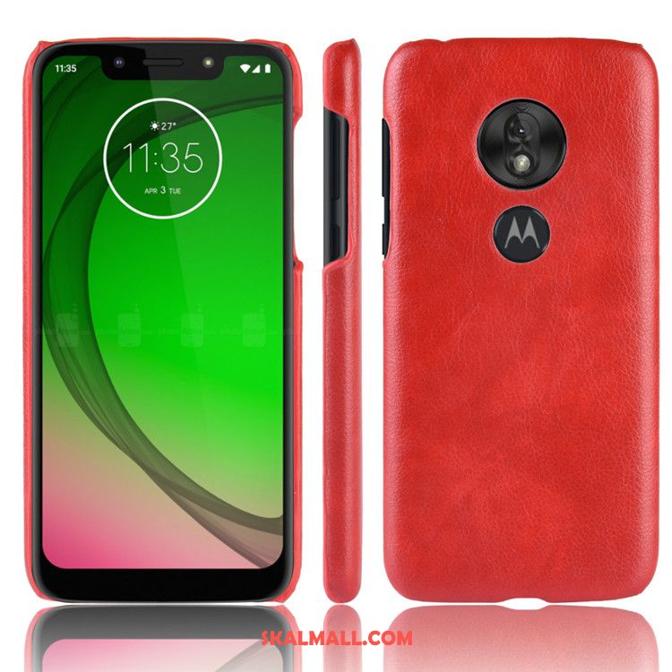 Moto G7 Play Skal Läder Skydd Mönster Europa Litchi Online