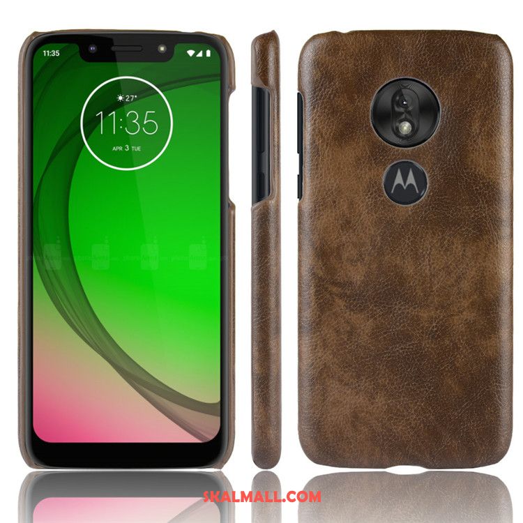 Moto G7 Play Skal Läder Skydd Mönster Europa Litchi Online