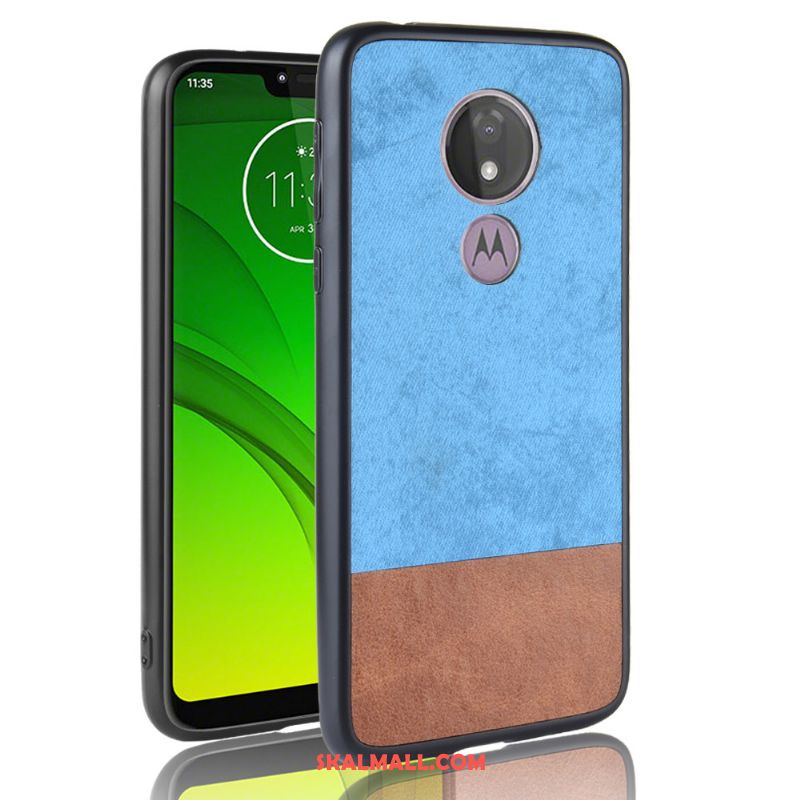 Moto G7 Play Skal Mobil Telefon All Inclusive Mönster Fallskydd Denim Billig