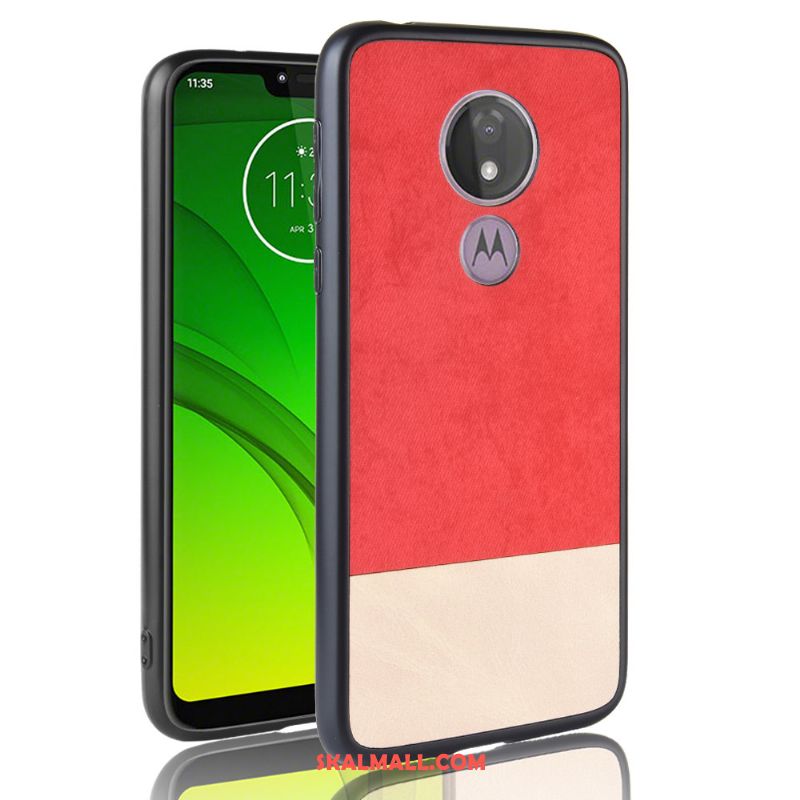 Moto G7 Play Skal Mobil Telefon All Inclusive Mönster Fallskydd Denim Billig