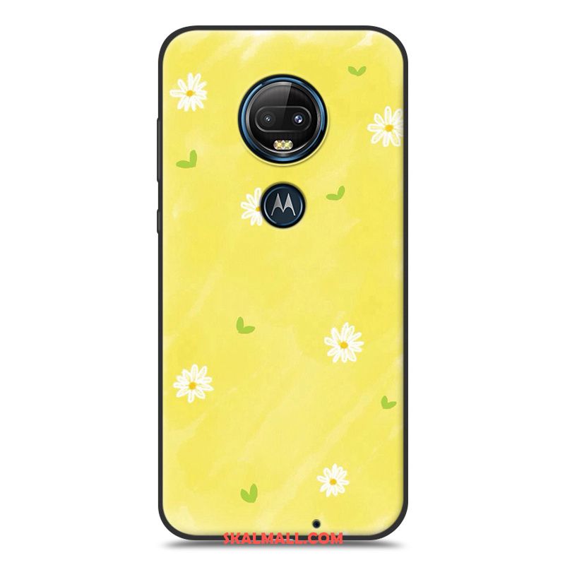 Moto G7 Plus Skal Mobil Telefon Skydd Silikon Trend Gul Köpa