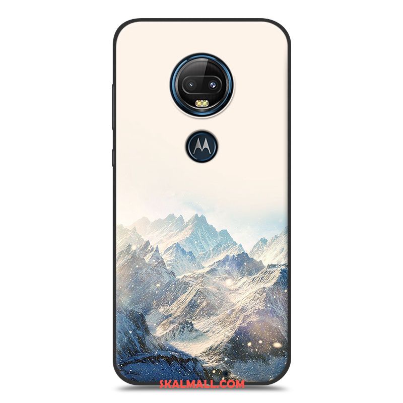 Moto G7 Plus Skal Målade Ny Svart Mjuk Landskap Billigt