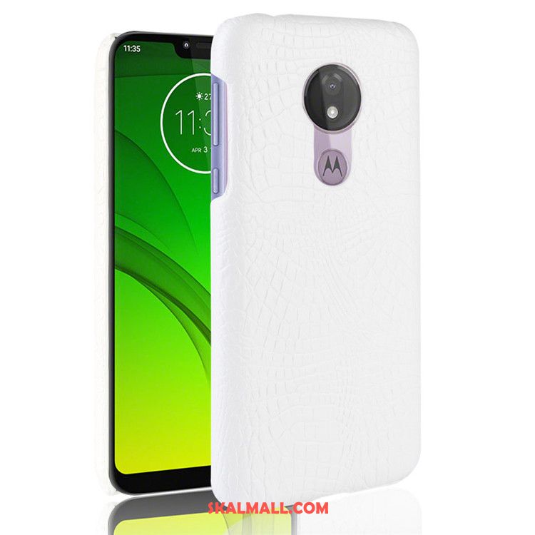 Moto G7 Power Skal Nubuck Fallskydd Väska Mobil Telefon Svart Billig