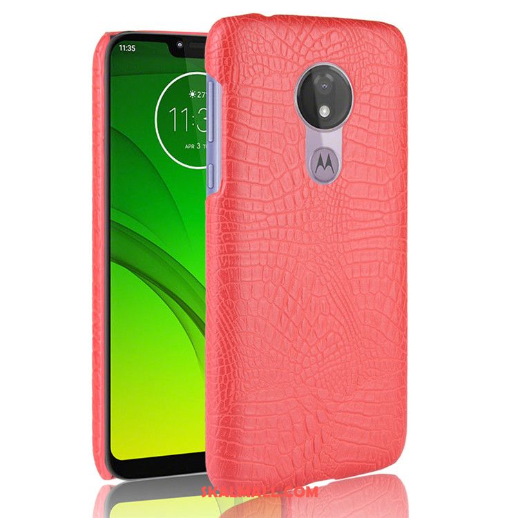 Moto G7 Power Skal Nubuck Fallskydd Väska Mobil Telefon Svart Billig