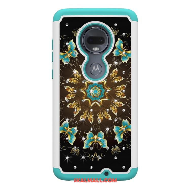 Moto G7 Skal All Inclusive Blå Målade Personlighet Ny Billig