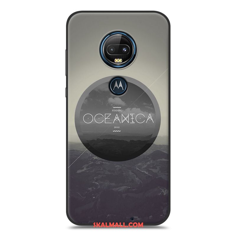 Moto G7 Skal Ny Mobil Telefon Rosa Silikon Svart Fodral Billig