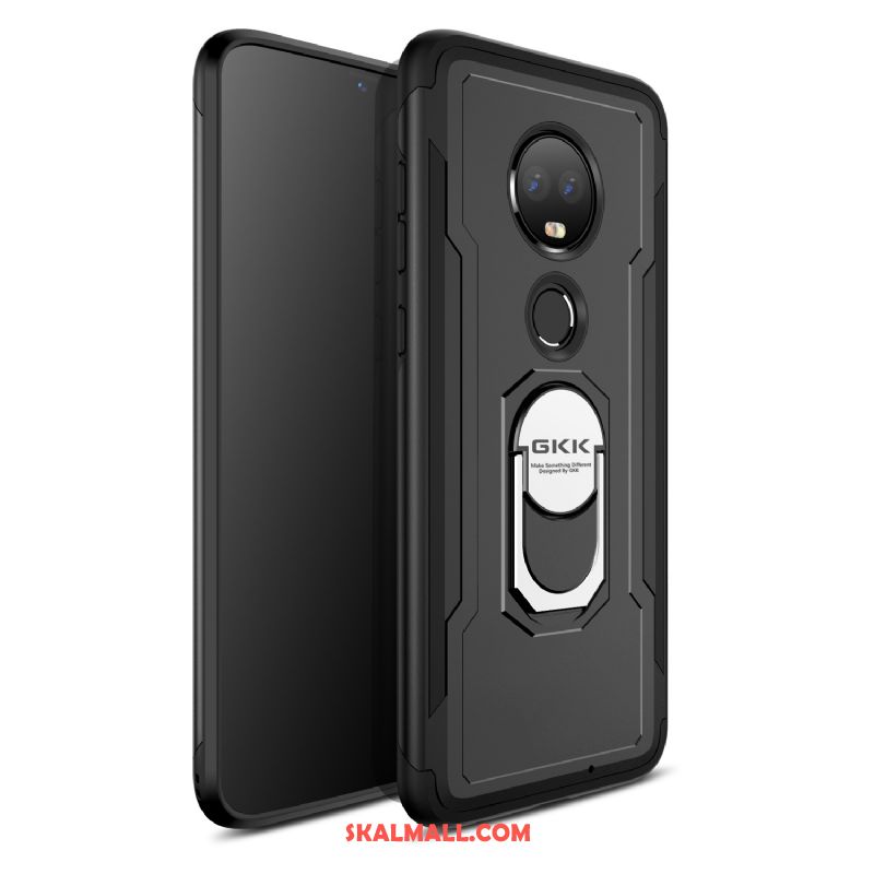 Moto G7 Skal Ny Pu Kreativa Magnetic Fallskydd Rea