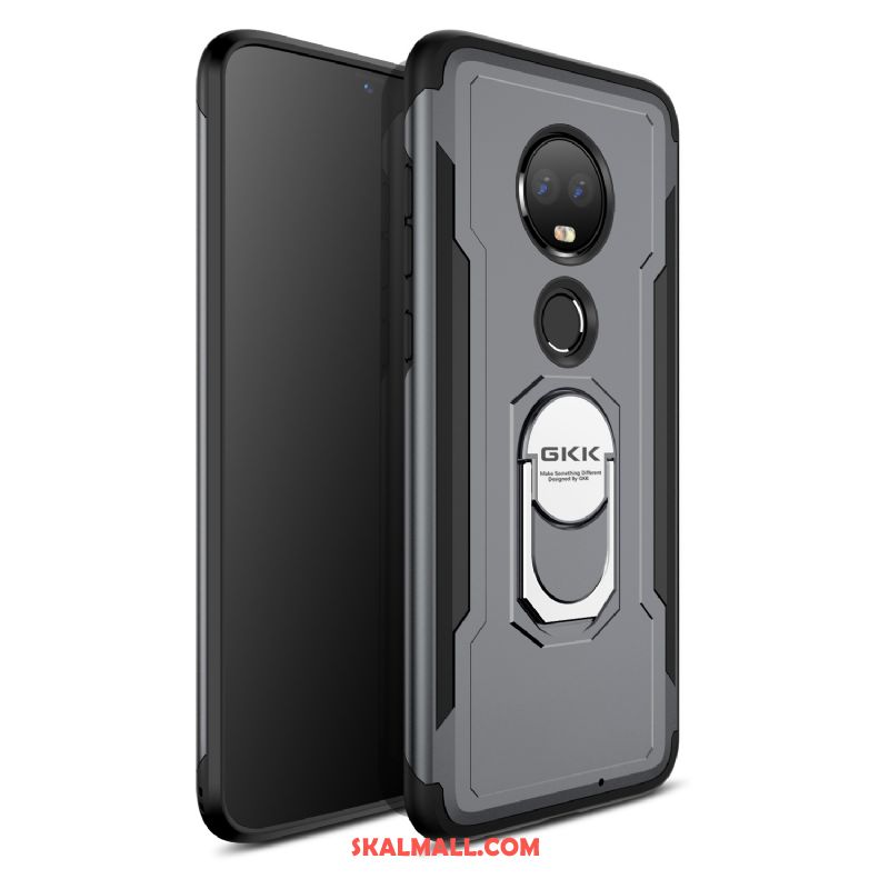 Moto G7 Skal Ny Pu Kreativa Magnetic Fallskydd Rea