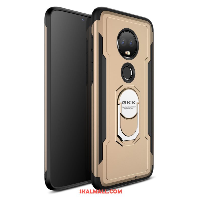 Moto G7 Skal Ny Pu Kreativa Magnetic Fallskydd Rea