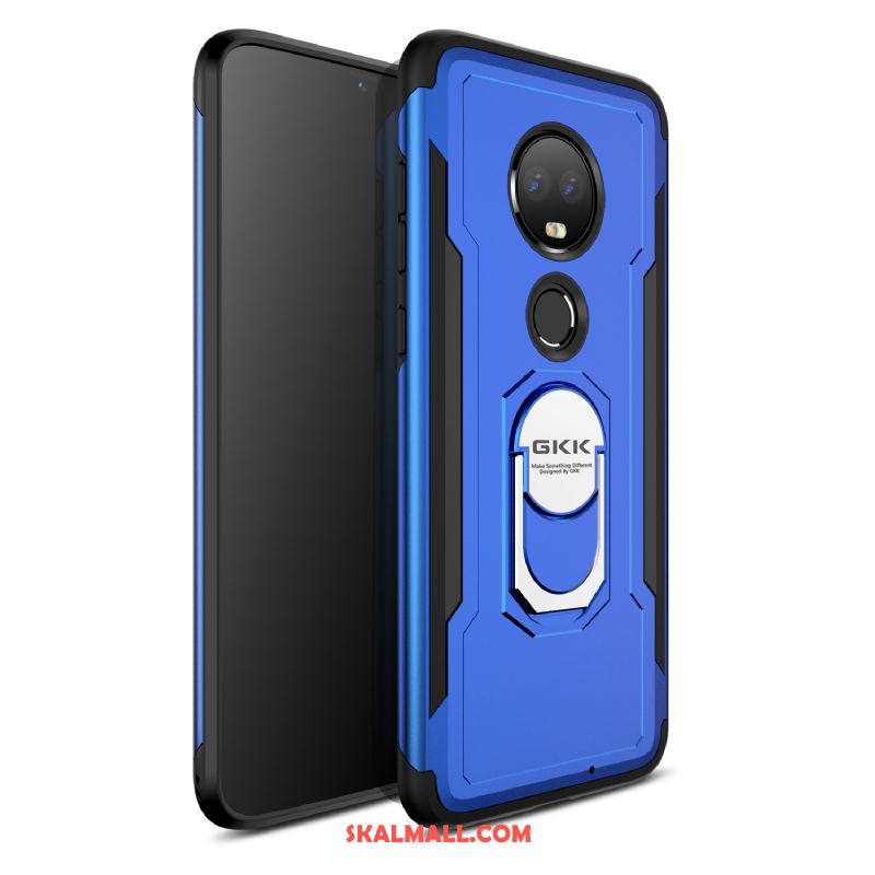 Moto G7 Skal Ny Pu Kreativa Magnetic Fallskydd Rea