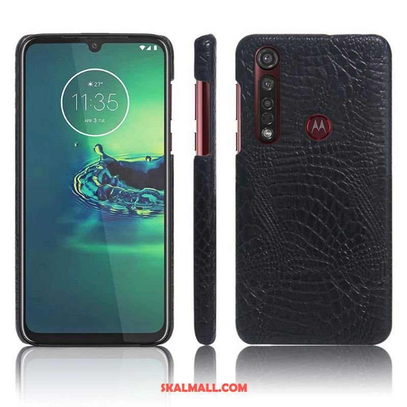 Moto G8 Plus Skal Nubuck Kvalitet Läder Mobil Telefon Skydd Köpa