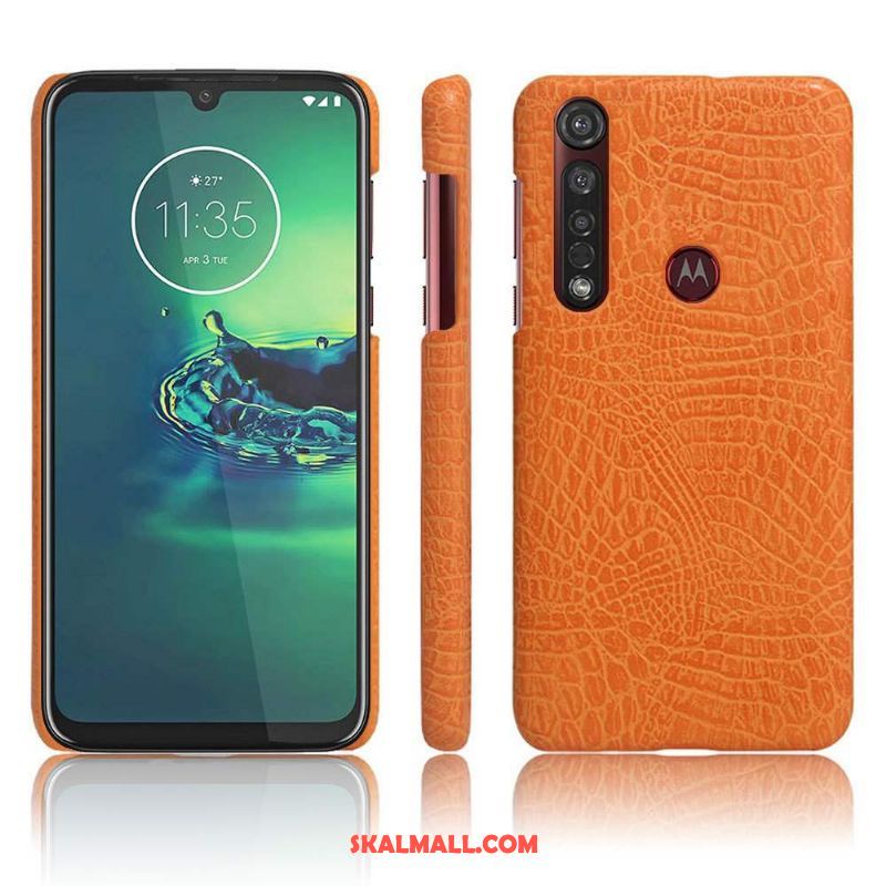 Moto G8 Plus Skal Nubuck Kvalitet Läder Mobil Telefon Skydd Köpa