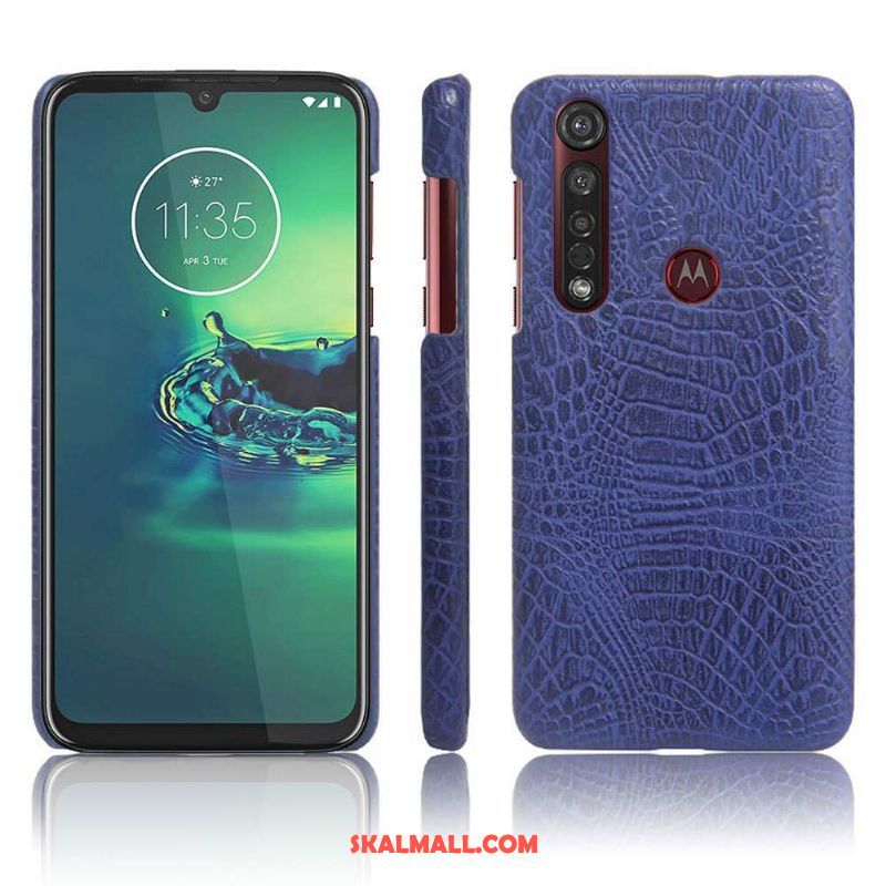 Moto G8 Plus Skal Nubuck Kvalitet Läder Mobil Telefon Skydd Köpa