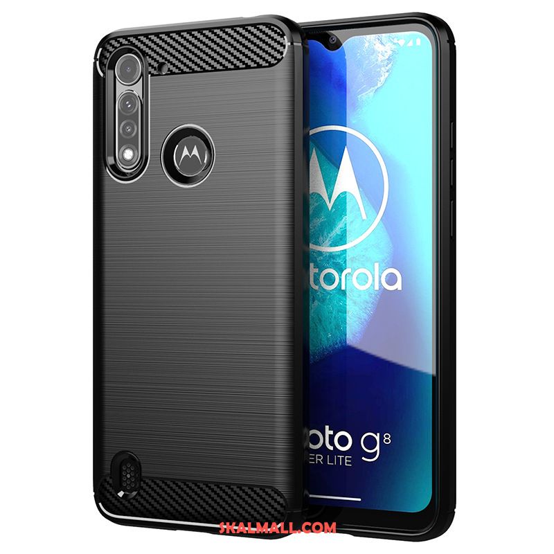 Moto G8 Power Lite Skal Svart Tunn Mjuk Mobil Telefon Fodral Rea