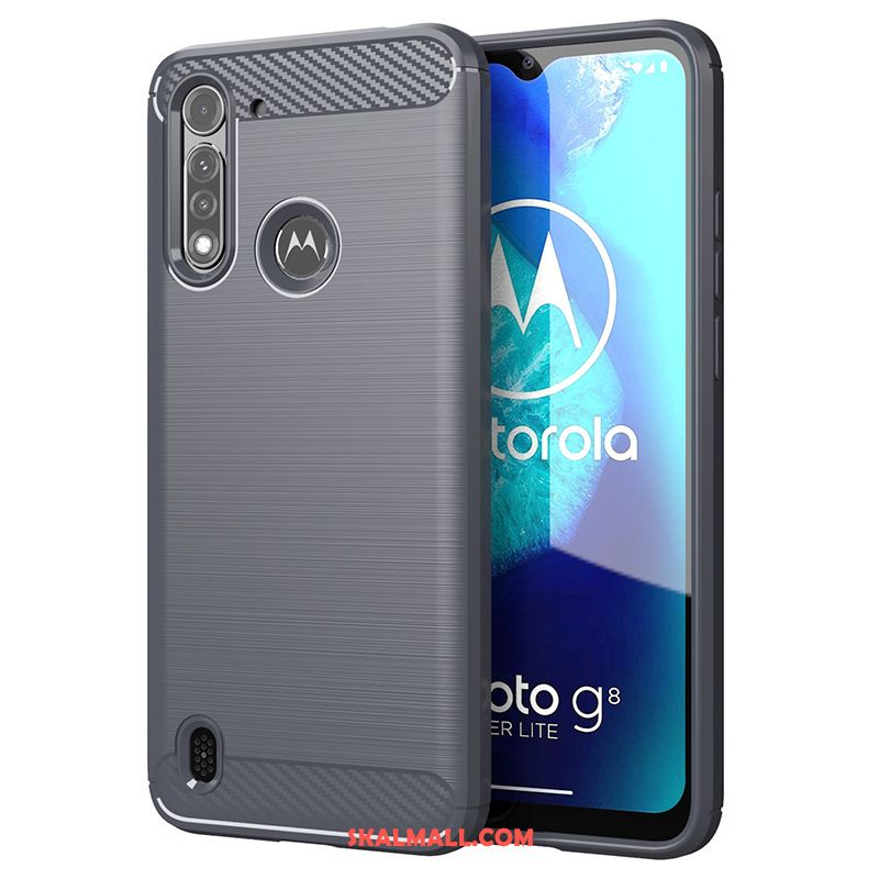 Moto G8 Power Lite Skal Svart Tunn Mjuk Mobil Telefon Fodral Rea