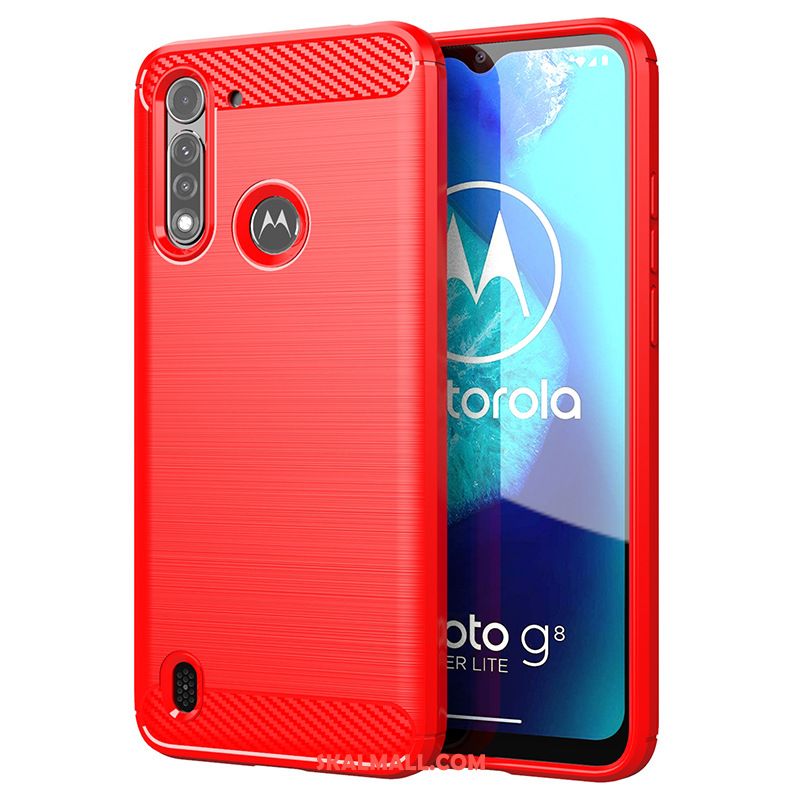 Moto G8 Power Lite Skal Svart Tunn Mjuk Mobil Telefon Fodral Rea