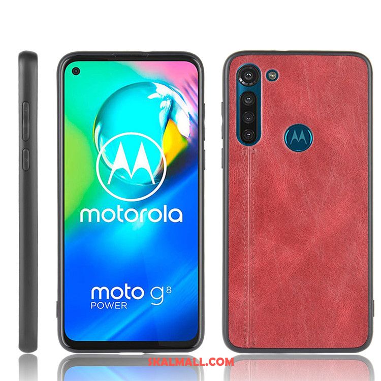 Moto G8 Power Skal Hård All Inclusive Läder Fallskydd Mobil Telefon Fodral Online