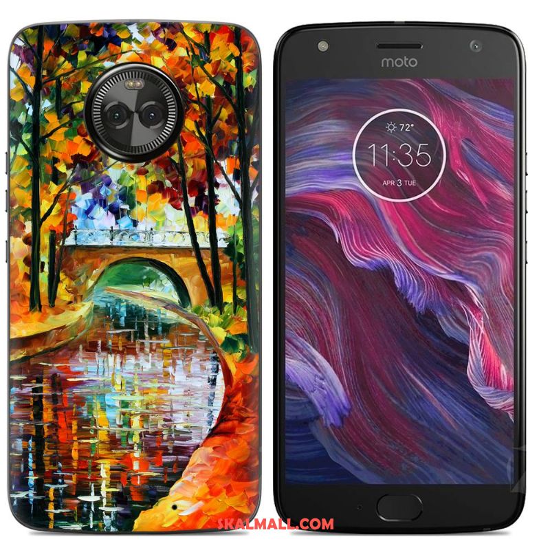 Moto X4 Skal Målade Tecknat Skydd Mobil Telefon Silikon Fodral Butik