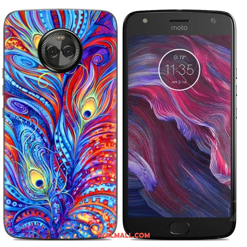 Moto X4 Skal Målade Tecknat Skydd Mobil Telefon Silikon Fodral Butik