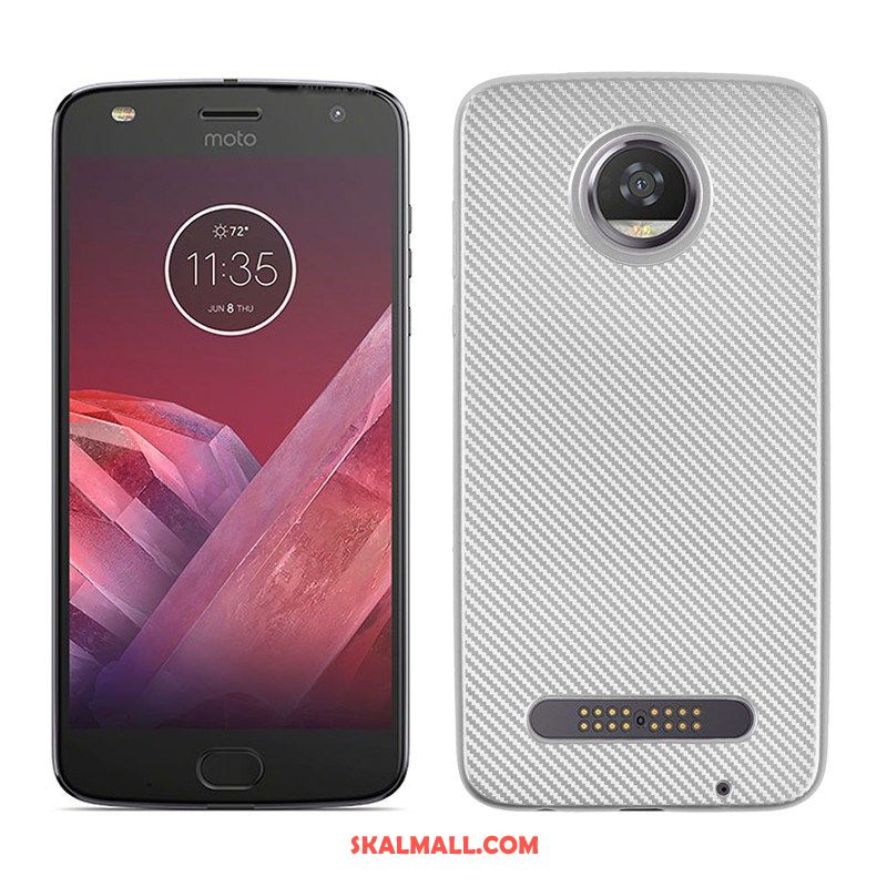 Moto Z2 Play Skal Fallskydd Mobil Telefon Guld Mjuk Kostfiber Rea