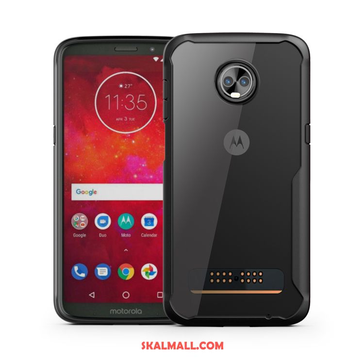 Moto Z3 Play Skal Vit Enkel Fallskydd Mobil Telefon All Inclusive Billigt