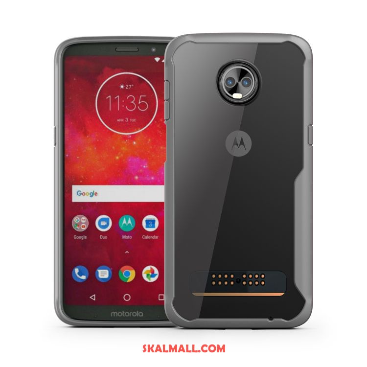 Moto Z3 Play Skal Vit Enkel Fallskydd Mobil Telefon All Inclusive Billigt